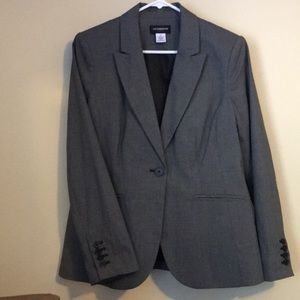 Liz Claiborne Tweed gray/black blazer